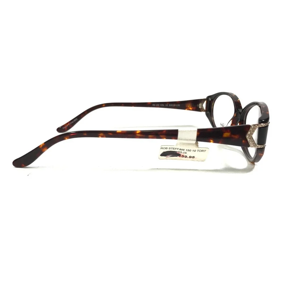 Roberto Steffani RS 150 COL 10 Eyeglasses Frames Brown Tortoise Round 53-15-135